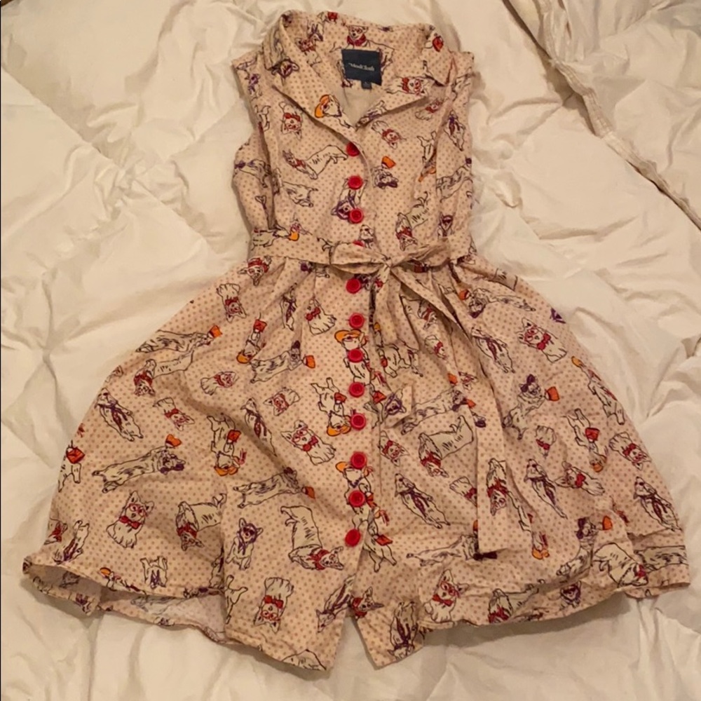 Community Brunch Shirt Dress in Corgi